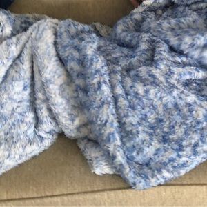 Soft blue blanket
